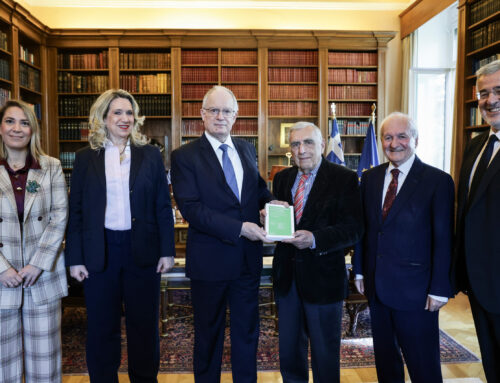 Επίσκεψη αντιπροσωπείας του ΟΠΕΜΕΔ και της διαΝΕΟσις στον Πρόεδρο της Δημοκρατίας για την παράδοση του βιβλίου «Η διαμεσολάβηση στην Ελλάδα»